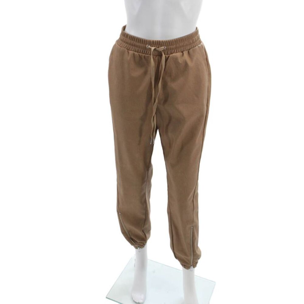 Philanthropy Womens Brown Polyester Jogger Pants Drawstring Size S